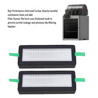 FTVOGUE 2 Pcs 3D Printer Air Filter Replacement, High Efficiency Particulate Air 13 and Activated Carbon Combo Filter with Dual Filtration System for Lab Series
