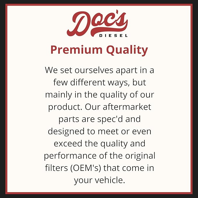 Doc's Diesel Engine Air Filter 6-Pack DPA10660-6 | Compatible with Chevrolet/GMC 6.6L Duramax 2500HD, 3500HD 2017-2019 | Replaces A3231C