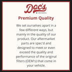 DOC'S DIESEL 6.6L Duramax Air Filter 2017-2019 | Replaces A3231C | 3 Pack | OEM Grade Air Filter