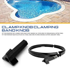 076033 Clamping Band Knob for Pentair Sta-Rite Pool and Spa, Pool Filter Knob Clamp Ring Knob Compatible with Pentair SM & SMBW 2000 and 4000 Series D.E. Pool/Spa Filters, Three Handled Knob 1PC