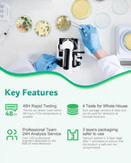 Mold Test Kit for Home - 4 Simple Detection Tests for HVAC, Surfaces & Indoor Air Quality, DIY Black Mold Detector Testing kit at Home, with Detailed Identification Guide & Free Lab Analysis
