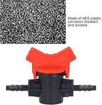 Regulator ABS Plastic Liquid Control Stop Valve for Domestic Water Pumps Solar Water Heaters Construction Sites 2PCS Straight Through Valve (4MM regulator)