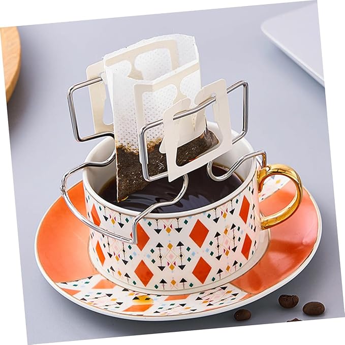 Coffee Cup Filter Rack Portable Stainless Steel Dripper Stand for Manual Brewing Convenient Coffee Extraction Holder Freestanding Design for Easy Filter Access
