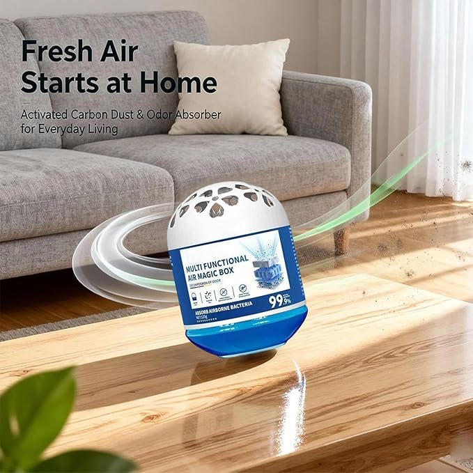Air Purifiers For Home - 120g Quiet Dust Eliminator Box | Air Purifier For Pet Odors | Multi-functional Airpurifier | No Electricity Required Home, Dorm, Apartment, Kitchen, Bathroom