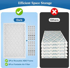 10x20x1 MERV 11 Air Filter, Quality AC/HVAC Furnace Filter，1 Reusable ABS Frame + 4 Pack Replaceable Filter Media，Breathe Fresher and Cost-effective