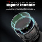 7artisans Nano Magnetic Filter UV Filter ND Light Reduction Filter/CPL Polarization Filter/GND Gradient Filter/Black Mist 1/4 Portrait Photography Filter Suitable for Lens(72mm Black Mist 1/4)