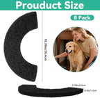 Lubise 8Pcs 0.5in Carbon Filters Compatible with LR 4,Replacement Activated Charcoal Filters for Litter Box Premium Filter,Thickened and Durable,Eliminate Odor and Controls Moisture on Pet's Body