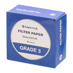 Filter Paper, Qualitative, Grade 3, 90 mm (Diameter) Pack of 100 Sheets