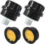 Hordion 2 Pack Air Compressor Silencer, 1/2" Thread Air Compressor Intake Filter Sound Muffler Replacement Parts 20mm for Blowers Generators Exhaust Ports