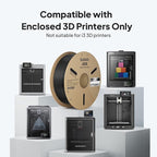 ELEGOO ASA Filament 1.75mm White 4KG, UV & Weather Resistant 3D Printer Filament Bundle for Outdoor Functional Parts, High Impact Strength Engineering Grad 1kg Spool (2.2lbs) Fit for FDM Printers