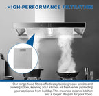 12" X 10.5" W10169961A Range Hood Filter Replacement by ENKTIK Fit for Whirlpool Stove vent filter for Kitchen Overhead Exhaust Fan Blocks Grease & Filters Oven Air (3-Pack)