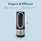 LivePure 3-in-1 LP500 Clean Heat Air Purifier & Electric Heater – Oscillating Portable Heater with 2 Heat Modes and Air Filtration – Heater for Indoor Use in Bedrooms, Home Office & Apartments, Black