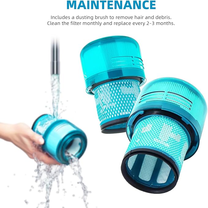 Dyson V15 Filter, 2-Pack Premium True HEPA Replacement Filters Compatible with Dyson V15 Detect, V15 Detect Absolute, V15 Submarine, V15 Detect Filter, V11 Animal Filter, V11 Filter, Part no 970013-02