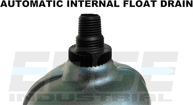 HEAVY DUTY COMPRESSED AIR FILTER REGULATOR COMBO PIGGYBACK, METAL BOWL, VISIBLE SIGHT GLASS, 5 MICRON ELEMENT (3/4" AUTO DRAIN)