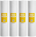 Max Water 5 Micron 20 x 4.5 Sediment Filter 20 inch Whole House BB Water Filtration System Replacement Compatible Cartridge DGD-5005-20, FP25B, AP810-6, FPMB5-20, P5-20, 155358-43, 4-Pack
