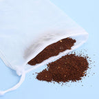 4 Pack Aquarium Filter Bags Fine Mesh Bag Filter Sock Nylon Aquarium Media Bag Reusable Extra Fine Filters Bags 180 Mesh Pouch Drawstring for Impurities Activated Carbon,White