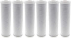 Tier1 10 Micron 10 Inch x 2.5 Inch | 6-Pack Whole House Carbon Block Water Filter Replacement Cartridge | Compatible with Pentek EPM-10, 155634-43, EP-10, CB-25-1010, Home Water Filter