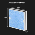 Carmerny HEPA & Activated Carbon Filter Replacement Set Compatible with AlorAir CleanShield HEPA 550 Air Scrubber (Pack of 2)