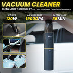 BAYU 6 in 1 Car Jump Starter Kit with 19000PA Car Vacuum Cleaner & Universal Battery, Cordless Pressure Washer, 150PSI Tire Inflator, Air Compressor, Portable 12V 1500A Auto Jump Box (6 Pcs)