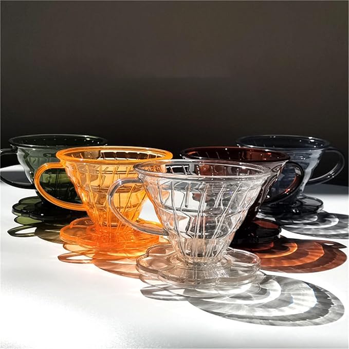 Cone Shape Coffee Filter Cup with Comfortable Grip Portable Dripper Household Hand Brewed Maker Coffee Filter