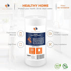 Aquaboon 5 Micron 10 x 4.5 Well Water Sediment Filter Replacement Whole House Water Filter Cartridge Compatible with DGD-5005, WFHD13001B, 12-Pack