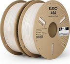 ELEGOO ASA Filament 1.75mm White 2KG, UV & Weather Resistant 3D Printer Filament for Outdoor Functional Parts, High Impact Strength Engineering Grad 1kg Spool (2.2lbs) Fit for FDM Printers