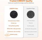 AIRROMI A2002 HEPA Air Purifier Replacement Filter, 3-In-1 Original Filter, Remove 99.97% of 0.3 Micron Particle 2 Pack White Activated Carbon