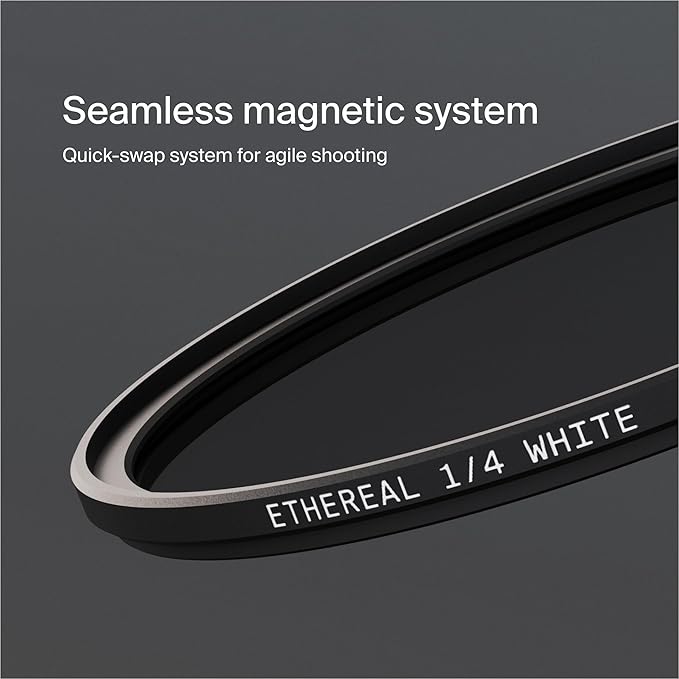 Urth 43mm Magnetic Ethereal White Mist ¼ Diffusion Lens Filter (Plus) — Cinematic Effect, 20-Layer Nano-Coated Light Dispersing Particles