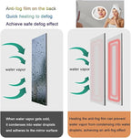 Smart Illuminated LED Bathroom Mirror，Bathroom Mirror with LED Lights，Energy-Saving LED Smart Mirrors，LED Mirror for Bathroom，with Demister Pad and Smart Touch Switch(H80*W90cm/H31.5*W35.4IN)