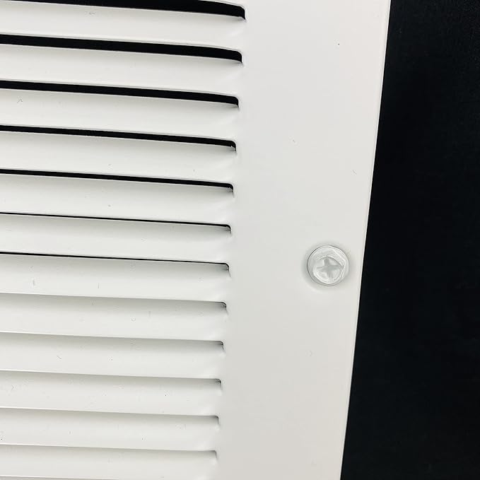 Fits 8x8 Duct Opening | Steel Return Air Grille by Handua | Vent Cover Grill for Sidewall and Ceiling | White | HVAC Cold Air Intake Grille | Outer Dimensions: 9.75"W X 9.75"