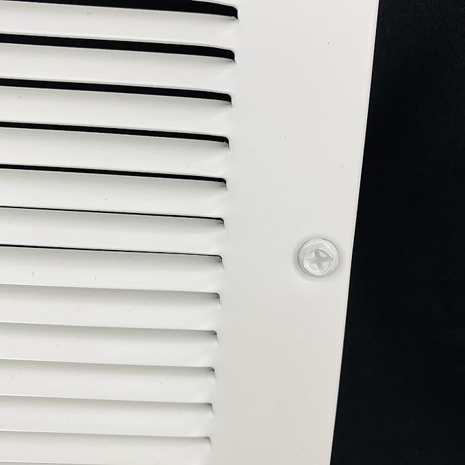 Fits 8x10 Duct Opening | Steel Return Air Grille by Handua | Vent Cover Grill for Sidewall and Ceiling | White | HVAC Cold Air Intake Grille | Outer Dimensions: 9.75"W X 11.75"