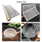 304 Stainless Steel Mesh 200Mesh, 15.7"x47.2"(40x120cm) Metal Mesh Screen, Woven Fine Wire Mesh Easy to Cut for Filter Mesh, Filtration Cloth and DIY Project