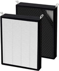 2 Pack True HEPA/Carbon Filters Replacement Compatible with NUWAVE OxyPure Large Area Smart Air Cleaner Purifier Models 47001, 47002, 47003, 47004, 47005, and 47006. Activated Carbon + HEPA Combo
