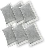 Green Piece® Activated Charcoal Air Filters for Odor Removal - Compatible with ITouchless Trash Cans - Not made or sold by iTouchless - Made and sold by Green Piece - Pack of 6