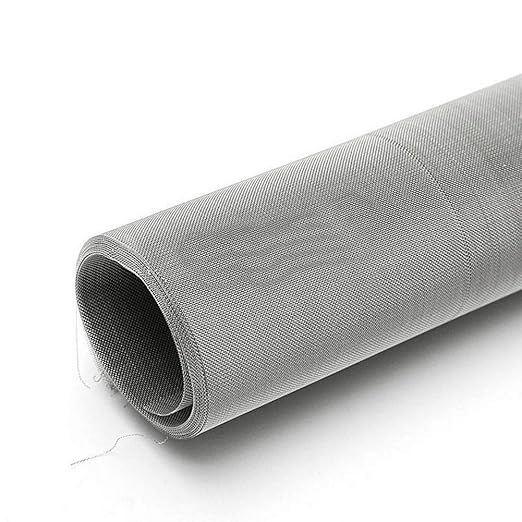 LTKJ 304 Stainless Steel Woven Wire 200 Mesh 75 Micron Fine Screen Mesh Steel Woven Mesh for Filter Mesh, Filtration Cloth, 11.8 x 23.6 Inch