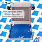 Indoor Dryer Vent Kit | Dual Filter Lint Trap for Electric Dryers | No-Water Required, Low Maintenance | Captures Lint & Dust for Cleaner Indoor Air | Made in the USA