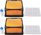 ApplianPar Air Filter and Fuel Filter for Husqvarna K760 K770 Concrete Cut Off Saw Power Cutter Replaces 525470601 574362302 525470602 Set of 2