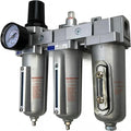 3/4" NPT Heavy Duty Compressed Air Filter Regulator Coalescing Dsiccant Dryer System - 225 PSI Max Input - Adjusts 7 TO 215 PSI - Designed TO Filter Compressed Air For Pneumatic Tools