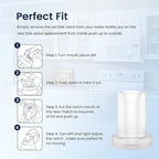 GLACIER FRESH Bottle Mouthpiece Replacement for Brita Water Bottle, Silicone Bottle Bite Valve Replacement Parts Compatible with Brita Water Bottles, 3 Packs
