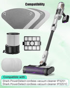 Auto-empty Dock Filter & Pre-motor Filter Assembly & Handheld Vacuum Post-motor Filter & Pre-moter Filters Fit for Shark IP3251 IP3251C IP3253, 10 PCS