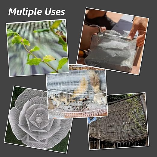 4 Pack 11x14 Inch Wire Mesh, 20 Mesh Stainless Steel Mesh, Never Rust Sturdy Metal Mesh Screen for DIY Projects, Vent, Cage, Garden, Window Screen, Filter Mesh