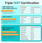 ICEPURE PRO RWF0600AH NSF/ANSI 401 NSF/ANSI 53 Certified Replacement For GE MWF Refrigerator Water Filter, MWFINT, MWFA, HDX FMG-1, GSE25GSHECSS, 46-9991, GSH25JSDDSS, GSHS6LGBBHSS, PC75009, 4PACK