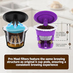Pro Mael Disposable K Cup Coffee Filters for Keurig Single Cup, Use with Resusable K Cups, White (100 Count)