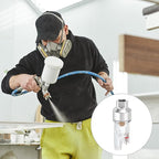 PATIKIL 2 Pcs Air Brush In-Line Filter, 1/8 BSP Inlet and Outlet Threads Mini Air Filter Water Oil Separator for Paint Spray Air Hoses Line Compressor Fitting