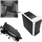 140mm Fan Dust Filter PC, 10Pack PVC Computer Dust Filter Mesh Dustproof Case Cover PC Cooler Fan Filter Grills with 40pcs Screws for Computer Cooler (PVC, 140 * 140mm, 10pcs, Black)