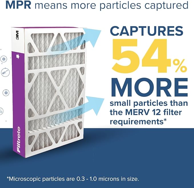 Filtrete 20x25x4 AC Furnace Air Filter, MPR 1550, MERV 12, Fits Honeywell & AprilAire Space-Gard, CERTIFIED Asthma & Allergy Friendly, Electrostatic Filter, 2-Pack (Actual Size 19.88x24.63x4.31 in)
