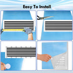 14 x 140" Air Vent Filters, Cut-to-Size MERV 8 Filter Material, Triple Layer HVAC Furnace Vent Filters for Home, Floor, Ceiling, Grilles - Includes 48PCS Adhesive Hook Tape.