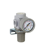 PneumaticPlus SAR200-N02BG Miniature Compressed Air Pressure Regulator 1/4" NPT - Bracket, Gauge