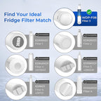 Waterdrop Plus EDR3RXD1 Replacement for Everydrop® Filter 3, 4396841, 4396710, Kenmore® 46-9083, 46-9030, WDP-F08, NSF/ANSI 401&53 Refrigerator Water Filter, 3 Filters