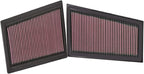 K&N Engine Air Filter: Increase Power & Acceleration, Washable Replacement Car Air Filter: Compatible 2005-2013 MERCEDES (E350d, GL350, R350, G320, ML350, R280, E320, GL320 other select models)33-2940